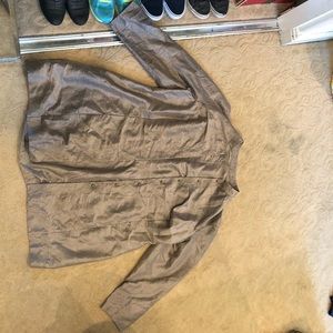 brown coat, rain coat with buttons